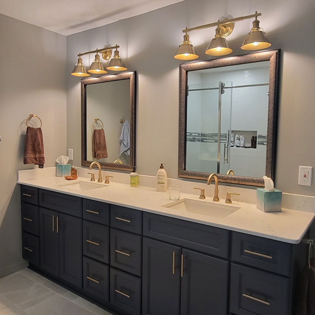 Bathroom Remodel in Orange Park, FL: Tile vs. Solid Surface Shower Walls